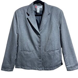 L.L Bean Traveler Dark Gray Blazer Women’s Size 18